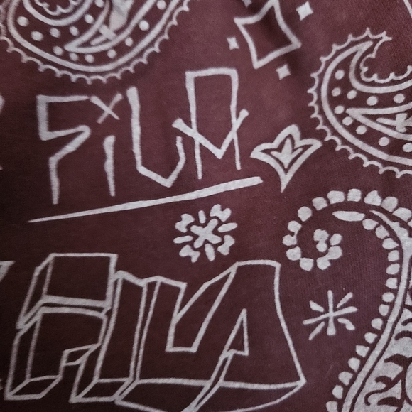 FILA Maroon Sweatshirt/Jogger Matching Lounge Set Sz Small - Picture 9 of 15